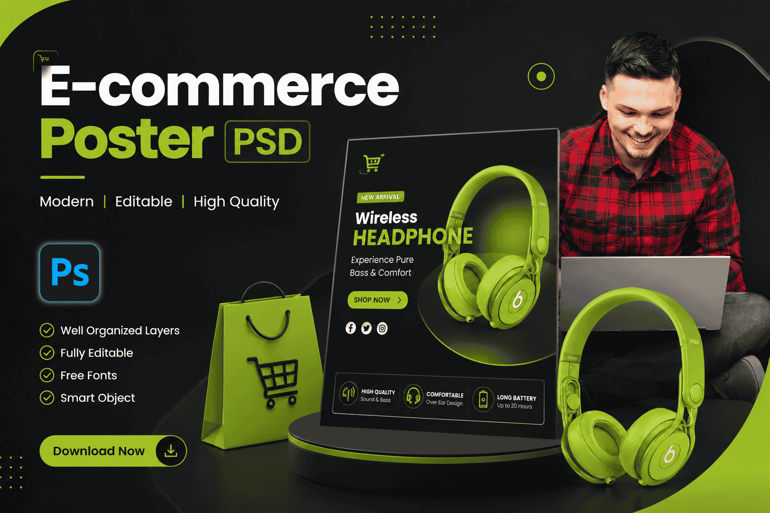 Download E-commerce Poster PSD
