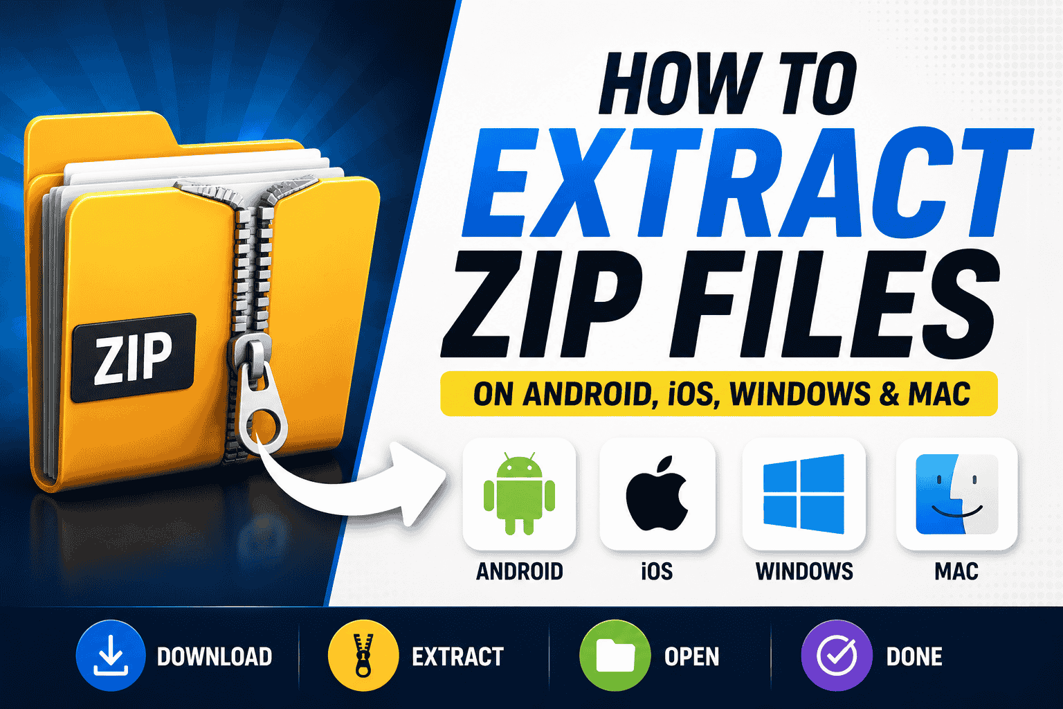 How to Extract ZIP Files on Android, iPhone, Windows & Mac